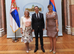 13. septembar 2019. Članice PGP sa Švajcarskom Obradović i Filipovski i ambasador Švajcarske u Srbiji Nj.E. Filip Ge